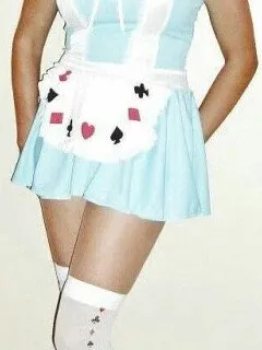 alice in wonderland for halloween. always a sexy solid choice.