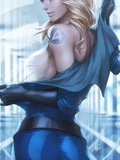 invisible woman strips