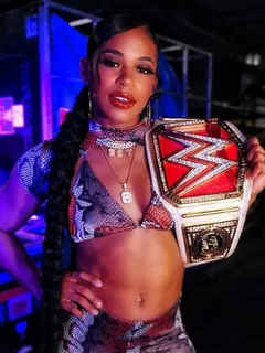 bianca belair and her beautiful stomach