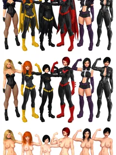 barbara_gordon batgirl batman_family batwoman black_canary cassandra_cain catwoman dc female_furies huntress kate_kane petercotton