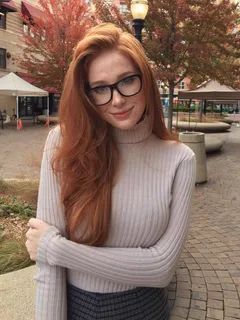 madeline ford wearing glasses!