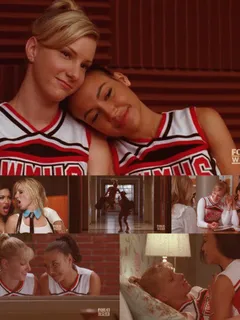 naya rivera, heather morris glee lesbian