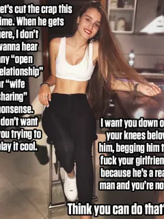 cut the crap and just submit to the real men who fuck your girlfriend.