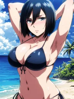 hot mikasa bikini. join telegram for better quality link in profile