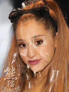 ariana grande covered in cum