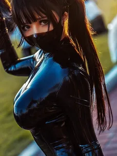 asian-latex fetish-latex