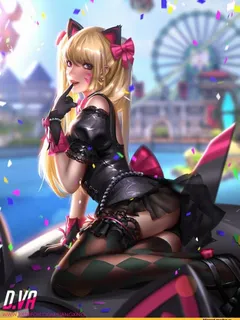 black cat dva upskirt overwatch