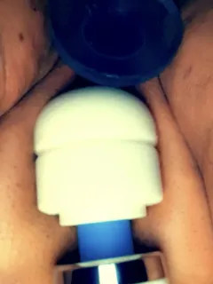 a extra large plug in my pussy and the magic wand is all i need when i’m alone