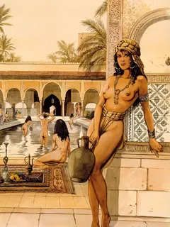 art by j chalres, harem