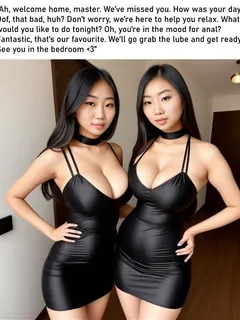 your busty asian servants are ready to please you