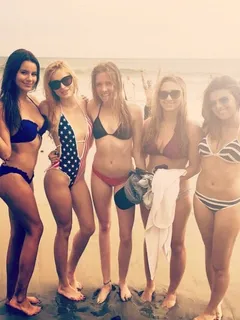 madison reed bikini with friends