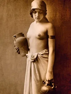 natalya dressed in slutty wrap as she serves in a speakeasy bar of the 1920s