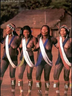 tribal african women dancing for the village holydays