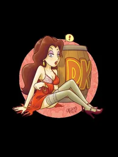 #4 pauline from the donkey kong series.