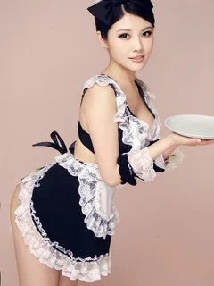 #maid #uniform #fantasy #bow #roleplay #apron #lingerie #asian #oriental #nonnude #sexy #awesome #pretty #cute #lovely #big #brunette #hot