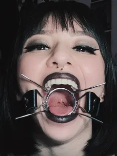 gagged goth