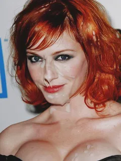 christina hendricks - hot cum soaked redhead