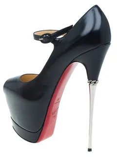 christian louboutin printz 160mm - leather-peep-toe-platform-pump-black