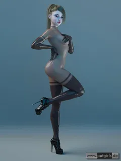 stunning latex slut in heels (by my-rho)