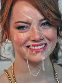 emma stone facial